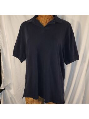Carolina Bay Men's Blue Short Sleeve Polo Shirt - Size M
